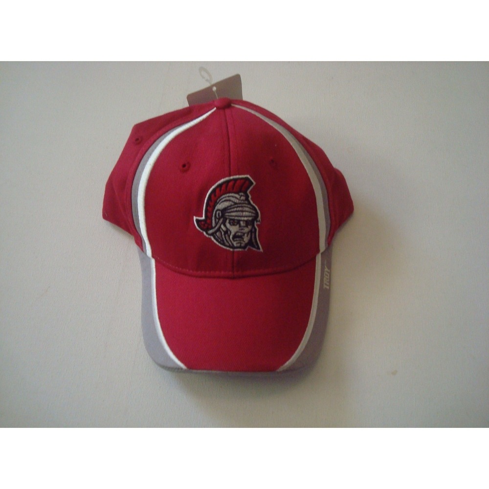 TROY TROJANS   BEACH‎ ADJUSTABLE HAT CAP DEADSTOCK  VINTAGE U3